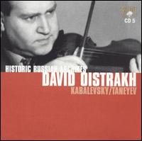 Kabalevsky, Taneyev von David Oistrakh