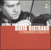 Szymanowski, Hindemith von David Oistrakh