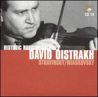 Stravinsky, Miaskovsky von David Oistrakh