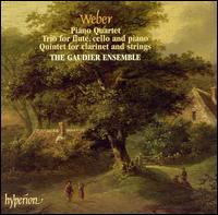 Weber: Piano Quartet; Trio for flute, cello and piano; Quintet for clarinet & strings von Gaudier Ensemble