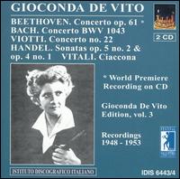 Gioconda de Vito plays Beethoven, Bach & Viotti von Gioconda de Vito