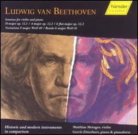 Beethoven: Sonatas for Violin and Piano von Matthias Metzger