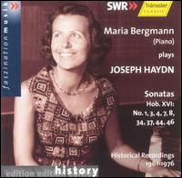 Haydn: Sonatas Hob. XVI: Nos. 1, 3, 4, 7, 8, 34, 37, 44, 46 von Maria Bergmann