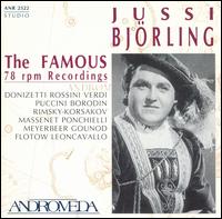 The Famous 78 RPM Recordings von Jussi Björling