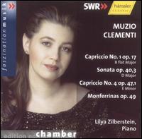 Muzio Clementi: Capriccios Nos. 1 & 4; Sonata Op. 40, 3; Monferrinas, Op. 49 von Lilya Zilberstein
