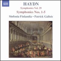 Haydn: Symphonies, Vol. 29 - Symphonies Nos. 1-5 von Patrick Gallois