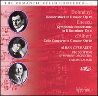Dohnányi: Konzertstück Op. 12; Enescu: Symphonie Concertante Op. 8; d'Albert: Cello Concerto Op. 20 von Alban Gerhardt