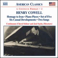 Henry Cowell: Instrumental, Chamber and Vocal Music, Vol. 2 von Continuum