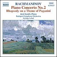 Rachmaninov: Piano Concerto No. 2; Rhapsody on a Theme of Paganini von Jenö Jandó
