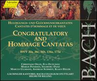 Bach: Congratulatory & Hommage Cantatas von Helmuth Rilling