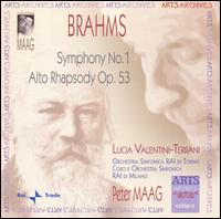 Brahms: Symphony No. 1; Alto Rhapsody Op. 53 von Various Artists