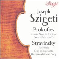 Joseph Szigeti Plays Prokofiev & Stravinsky von Joseph Szigeti