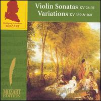Mozart: Violin Sonatas KV 26-31; Variations KV 359-360 von Rémy Baudet