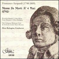Francesco Azopardi: Messa De Morti A' 4 Voci von Dion Buhagiar