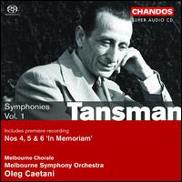 Tansman: Symphonies, Vol. 1 [Hybrid SACD] von Oleg Caetani