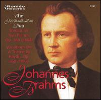 Johannes Brahms: Sonata for Two Pianos; Variations on a Theme by Haydn von Friedland-Zak Duo
