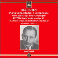 Beethoven: Piano Concerto No. 5; PIano Sonata Op. 27/2; Czerny: Rode Variations Op. 33 von Vladimir Horowitz