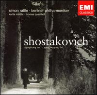 Shostakovich: Symphonies Nos. 1 & 14 von Simon Rattle