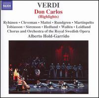 Verdi: Don Carlos (Highlights) von Alberto Hold-Garrido