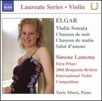 Elgar: Violin Sonata; Chanson de nuit; Chanson de matin; Salut d'amour von Simone Lamsma