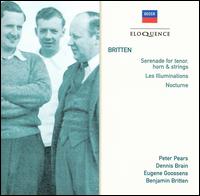 Britten: Serenade; Les Illuminations; Nocturne von Peter Pears
