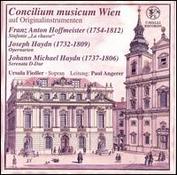 Franz Anton Hoffmeister: Sinfonie "La chasse"; Joseph Haydn: Opernarien; Johann Michael Haydn: Serenata D-Dur von Concilium Musicum, Vienna