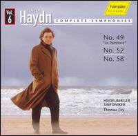 Haydn: Symphonies Nos. 49, 52 & 58 von Thomas Fey