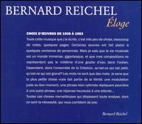 Bernard Reichel: Éloge [Box Set] von Various Artists