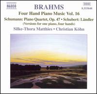 Brahms: Four Hand Piano Music, Vol. 16 von Various Artists