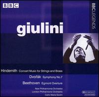 Hindemith: Concert Music for Strings and Brass; Dvorák: Symphony No. 7; Beethoven: Egmont Overture von Carlo Maria Giulini