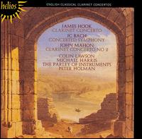 Hook: Clarinet Concerto; JC Bach: Concerted Symphony; Mahon: Clarinet Concerto No. 2 von Colin Lawson