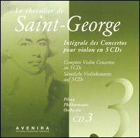 Saint-George: Complete Violin Concertos, CD 3 von Pilsen Philharmonic Orchestra