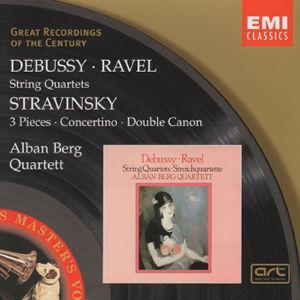 Debussy: String Quartet; Ravel: String Quartet; Stravinsky: 3 Pieces; Concertino; Double Canon von Alban Berg Quartet