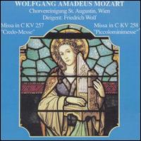 Wolfgang Amadeus Mozart: Missa in C KV 257 "Credo-Messe";  Missa in C KV 258 "Piccolominimesse" von Friedrich Wolf