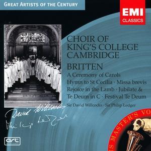 Britten; A Ceremony of Carols; Hymn To St. Cecilia; etc. von King's College Choir of Cambridge