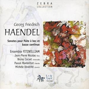 Haendel: Sonatas pour flûte à bec et basse continue von Jean-Pierre Nicolas