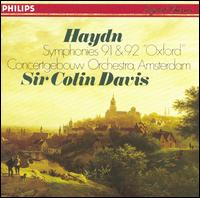 Haydn: Symphonies 91 & 92 "Oxford" von Colin Davis
