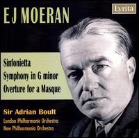 E.J. Moeran: Sinfonietta; Symphony; Overture for a Masque von Adrian Boult