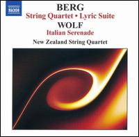 Berg: String Quartet; Lyric Suite; Wolf: Italian Serenade von New Zealand String Quartet