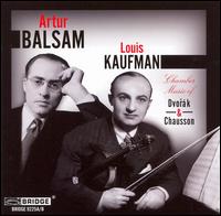 Chamber Music of Dvorák & Chausson von Peter Rybar