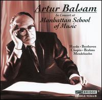 Artur Balsam in Concert at Manhattan School of Music von Artur Balsam