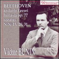 Beethoven: Andante favori; Fantasia, Op. 77; Sonatas Nos. 15, 26, 31 von Victor Bunin
