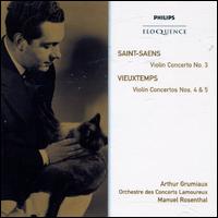 Saint-Saëns: Violin Concerto No. 3; Vieuxtemps: Violin Concertos Nos. 4 & 5 von Arthur Grumiaux