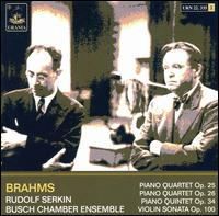 Brahms: Chamber Works von Rudolf Serkin
