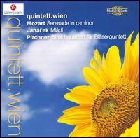 Mozart: Serenade; Janácek: Mládí; Pirchner: Streichquartett für Bläserquintett von Quintett Wien