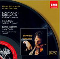 Korngold, Goldmark: Violin Concertos; Sinding: Suite in A minor von Itzhak Perlman