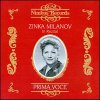 Prima Voce: Zinka milanov in Recital von Zinka Milanov