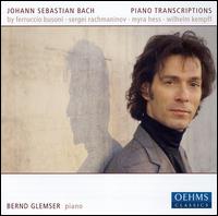 Bach: Piano Transcriptions von Bernd Glemser