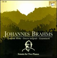 Brahms: Sonata for Two Pianos von Various Artists