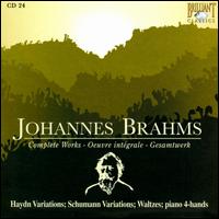 Brahms: Haydn Variations; Schumann Variations; Waltzes; piano 4-hands von Various Artists